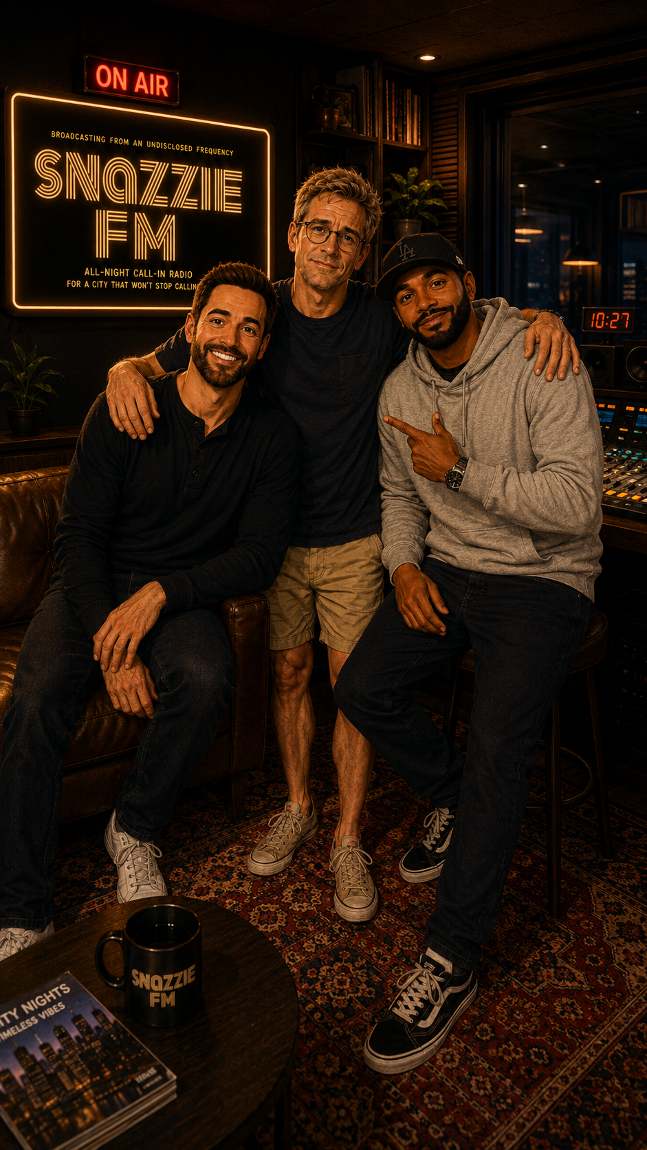 Frank, Snazzie Studio, moments before he asked us to unplug the cameras.